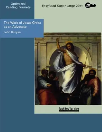 Cover of The Work of Jesus Christ as an Advocate