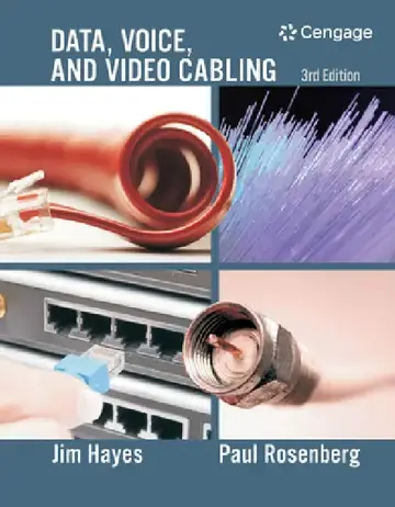 Cover of Data, Voice, and Video Cabling