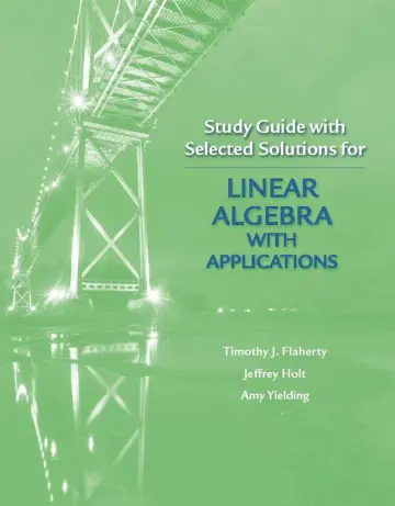 Cover of Study Guide with Selected Solutions for Linear Algebra with Applications