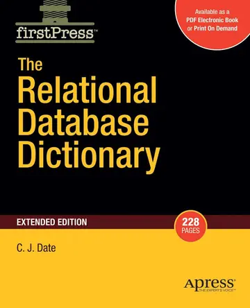 Cover of Relational Database Dictionary, Extended Edition