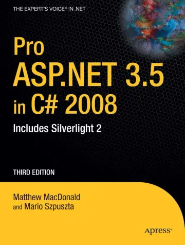 Cover of Pro Asp.Net 3.5 in C# 2008