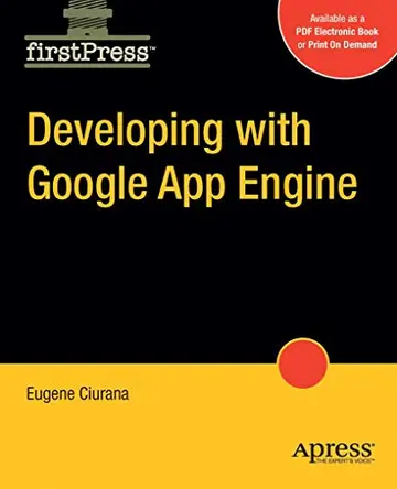 Cover of Developing with Google App Engine