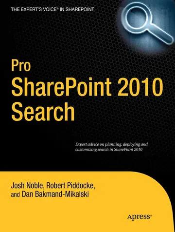 Cover of Pro SharePoint 2010 Search