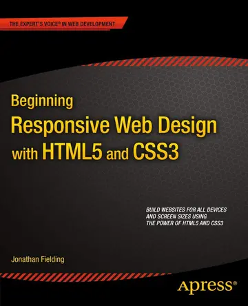 Cover of Beginning Responsive Web Design with Html5 and Css3