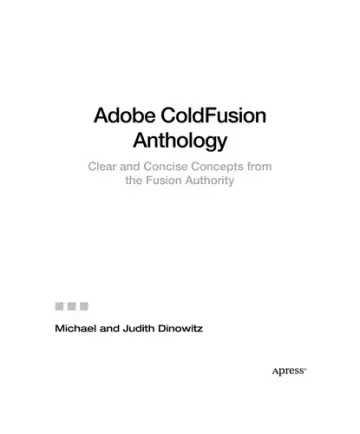 Cover of Adobe Coldfusion Anthology