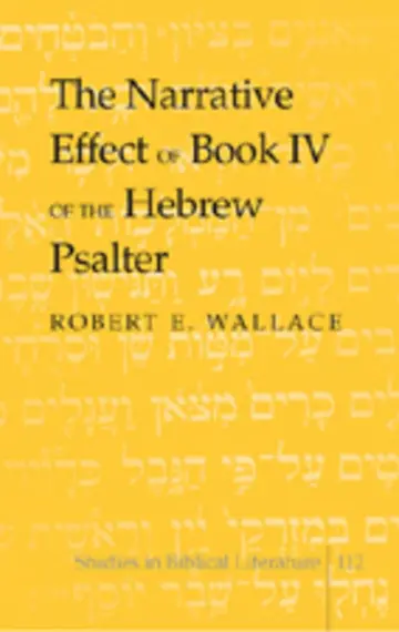 Cover of The Narrative Effect of Book IV of the Hebrew Psalter