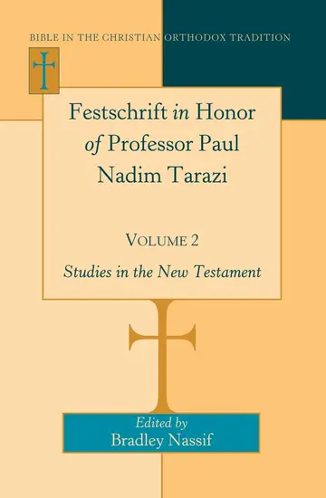 Cover of Festschrift in Honor of Professor Paul Nadim Tarazi- Volume 2
