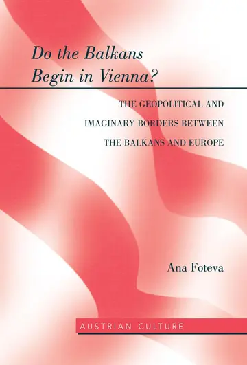 Cover of Do the Balkans Begin in Vienna?