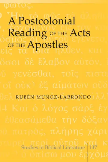 Cover of A Postcolonial Reading of the Acts of the Apostles