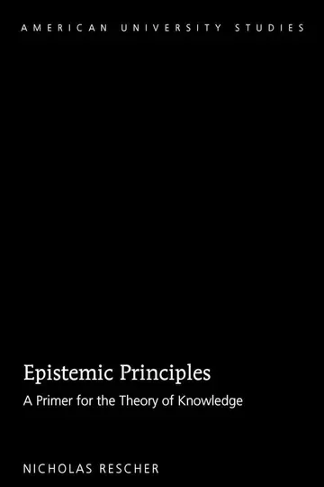 Cover of Epistemic Principles