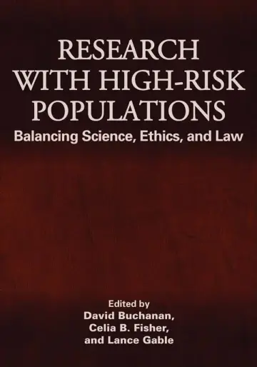 Cover of Research with High-Risk Populations