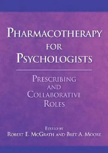 Cover of Pharmacotherapy for Psychologists