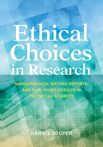 Cover of Ethical Choices in Research