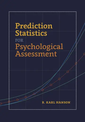 Cover of Prediction Statistics for Psychological Assessment