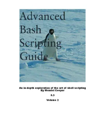 Cover of Advanced Bash Scripting Guide 5.3 Volume 2