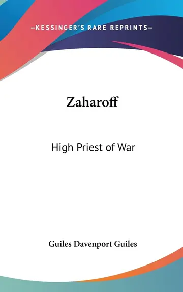 Cover of Zaharoff