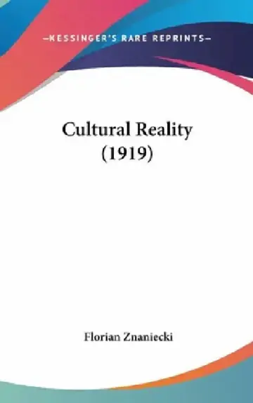 Cover of Cultural Reality (1919)