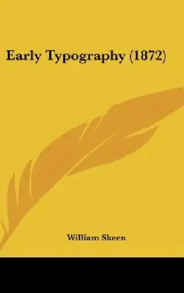 Cover of Early Typography (1872)