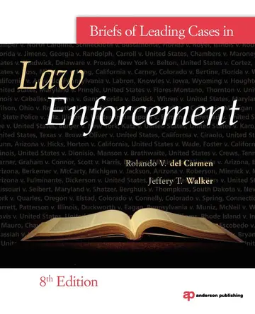 Cover of Briefs of Leading Cases in Law Enforcement