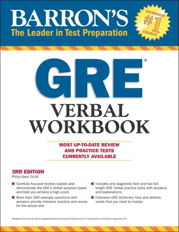 Cover of GRE Verbal Workbook