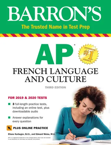Cover of AP French Language and Culture with Online Practice Tests & Audio