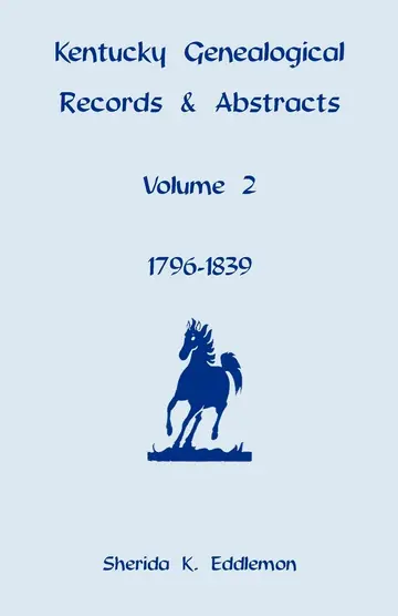 Cover of Kentucky Genealogical Records & Abstracts, Volume 2