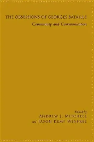 Cover of The Obsessions of Georges Bataille