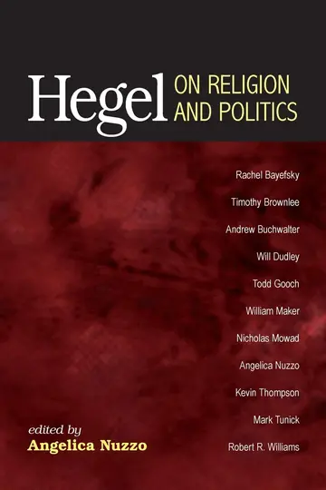 Cover of Hegel on Religion and Politics