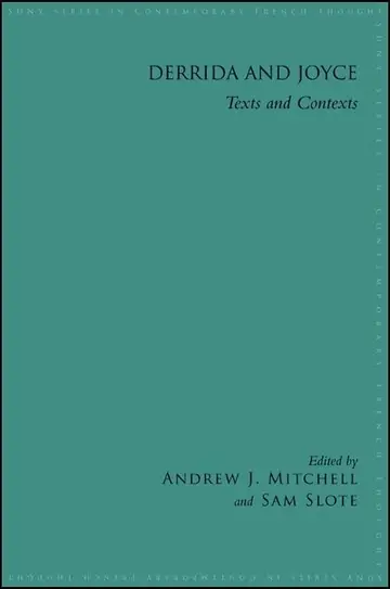 Cover of Derrida and Joyce