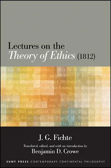Cover of Lectures on the Theory of Ethics 1812