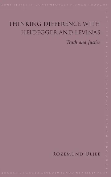 Cover of Thinking Difference with Heidegger and Levinas