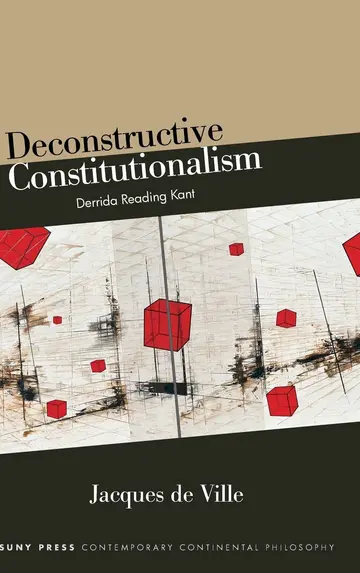 Cover of Deconstructive Constitutionalism
