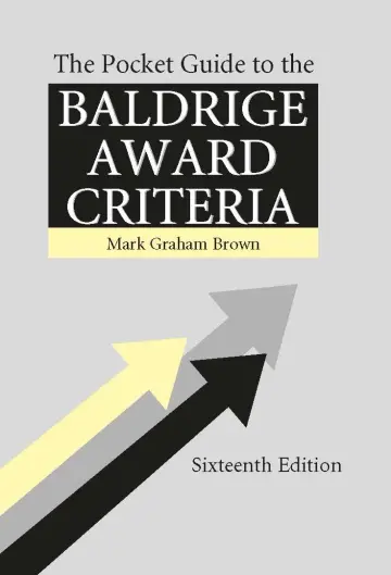 Cover of The Pocket Guide to the Baldrige Criteria