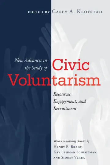 Cover of New Advances in the Study of Civic Voluntarism