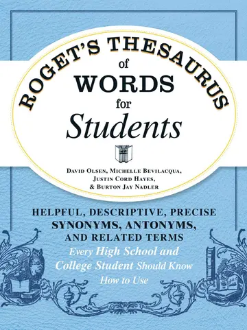 Cover of Roget'S Thesaurus of Words for Students