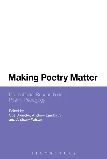 Cover of Making Poetry Matter