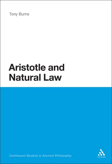 Cover of Aristotle and Natural Law