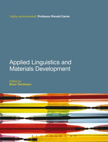 Cover of Applied Linguistics and Materials Development