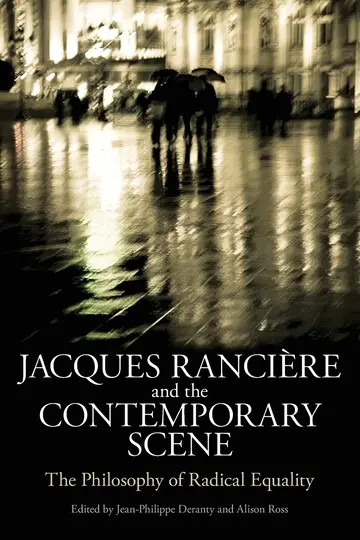 Cover of Jacques Ranciere and the Contemporary Scene