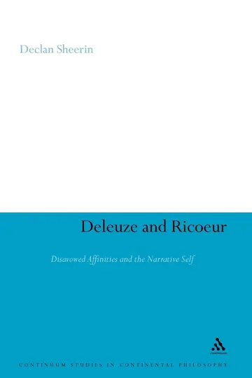Cover of Deleuze and Ricoeur