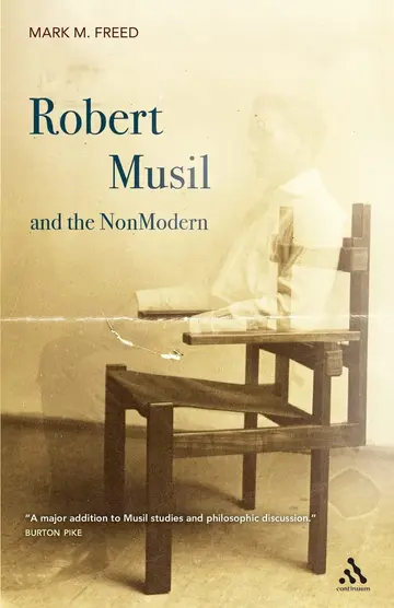 Cover of Robert Musil and the NonModern