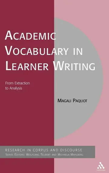 Cover of Academic Vocabulary in Learner Writing