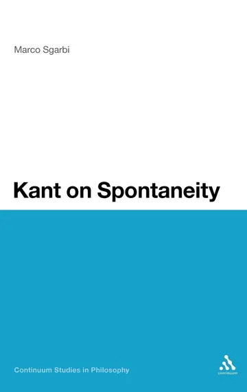 Cover of Kant on Spontaneity