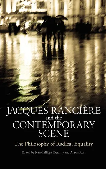 Cover of Jacques Ranciere and the Contemporary Scene