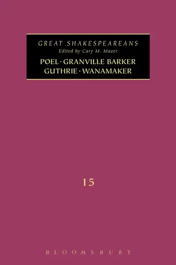 Cover of Poel, Granville Barker, Guthrie, Wanamaker
