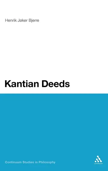 Cover of Kantian Deeds