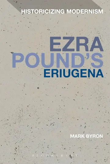 Cover of Ezra Pound's Eriugena