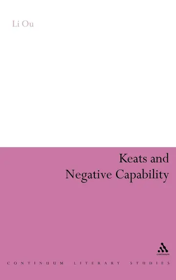 Cover of Keats and Negative Capability