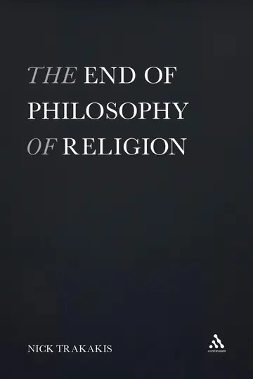 Cover of The End of Philosophy of Religion