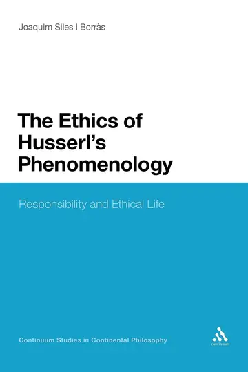 Cover of The Ethics of Husserl's Phenomenology